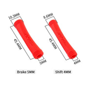 Dimensions: 45.4mm long, with 5mm brake and 4mm shift internal sizes