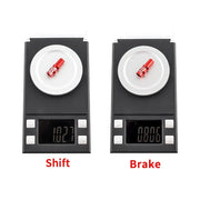 Shift and brake cable end caps weighed on digital scales