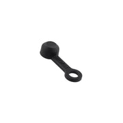 A single black silicone bleed nipple cover