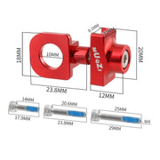 Tensioner dimensions of 18mm, 20mm and 23.8mm with three bolt length options