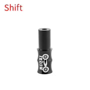 Black alloy shift cable end cap