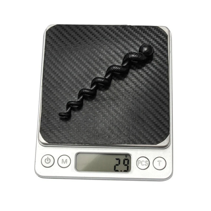A single spiral cable protector weighed on scales at 2.9 grams