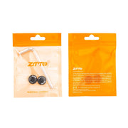 M14 pedal end caps in their orange retail packaging