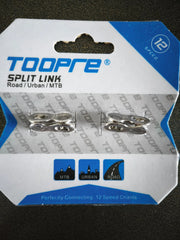 Twelve speed split links on the retail card