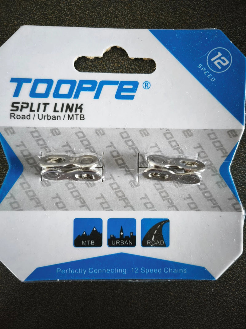 Twelve speed split link pack containing two pairs
