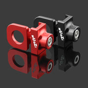 Red and black alloy chain tensioners